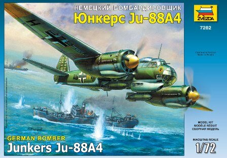 Немецкий бомбардировщик JU-88 A4